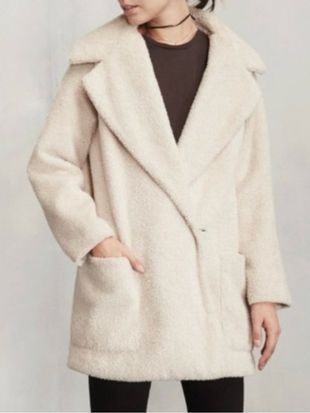 VTG Reformation Wolfe Sherpa Teddy Coat Small